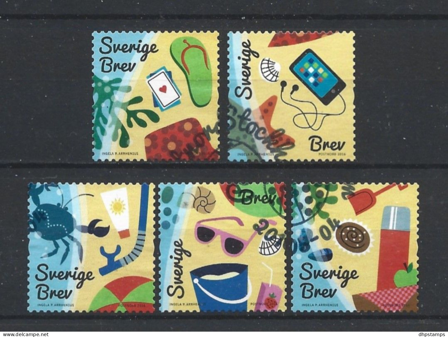 Sweden 2016 Holidays Y.T. 3093/3097 (0) - Used Stamps