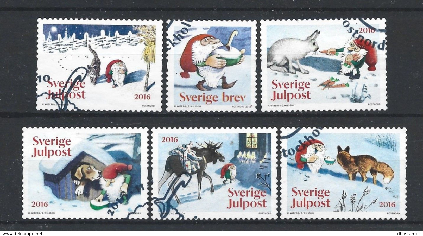 Sweden 2016 Christmas Y.T. 3113/3118 (0) - Used Stamps