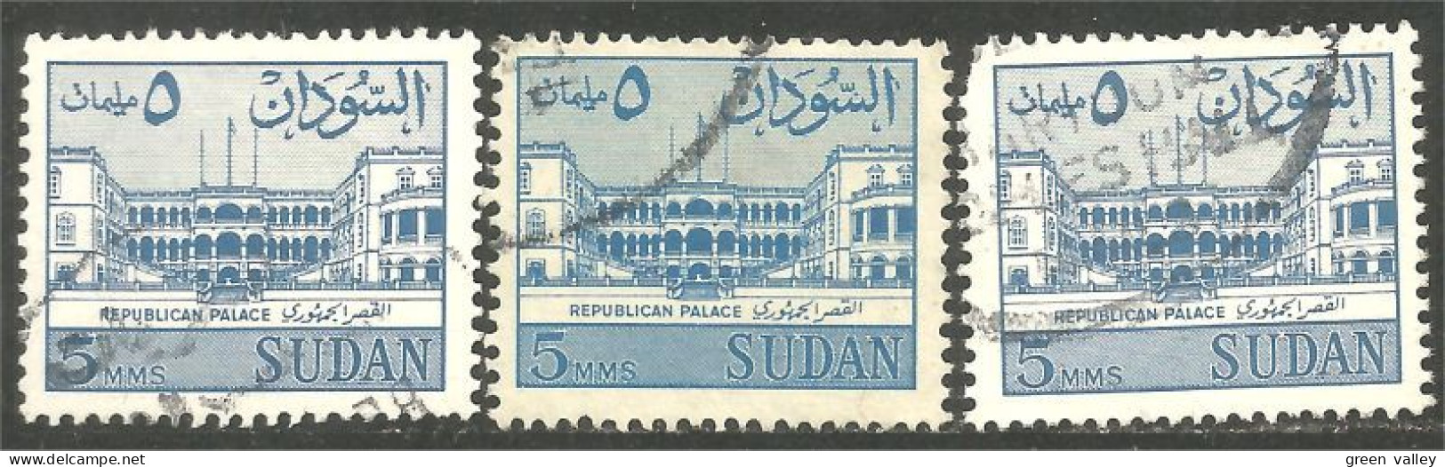 834 Sudan Palais Republican Palace 3 Colors (SUD-33) - Soedan (1954-...)