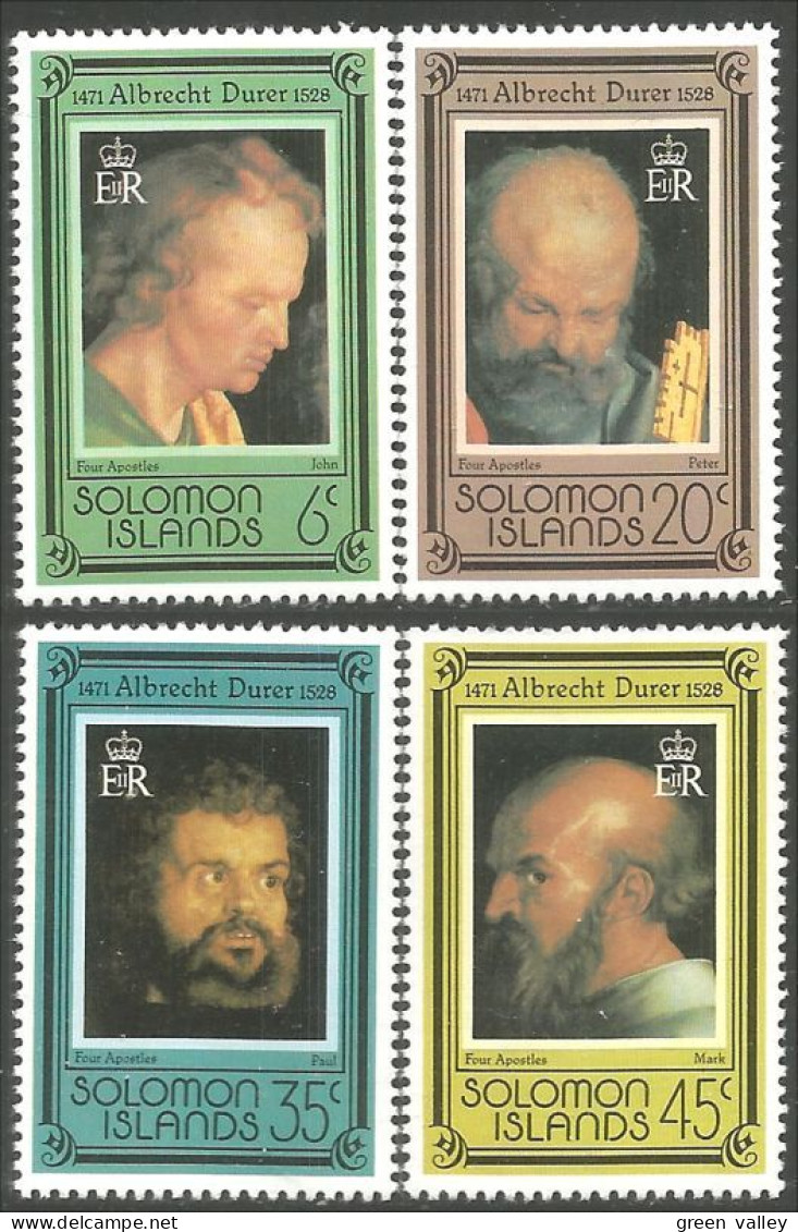 822 Solomon Islands 1978 Durer Four Apostles Quatre Apotres MNH ** Neuf SC (SOL-157) - Religione