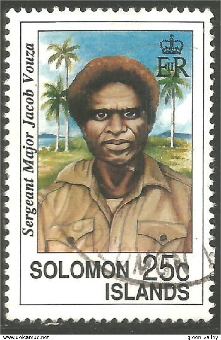 822 Solomon Islands Sergeant Major Jacob Vouza Portrait (SOL-138) - Solomon Islands (1978-...)