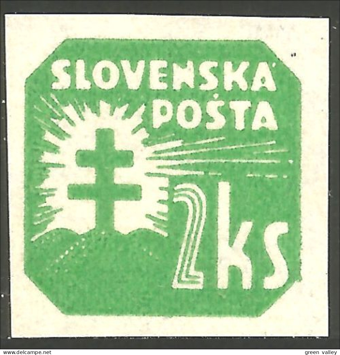 810 Slovensko Slovakia 1941 Newspaper Journaux 2ks Armoiries Arms MH * Neuf (SLK-70) - Usados