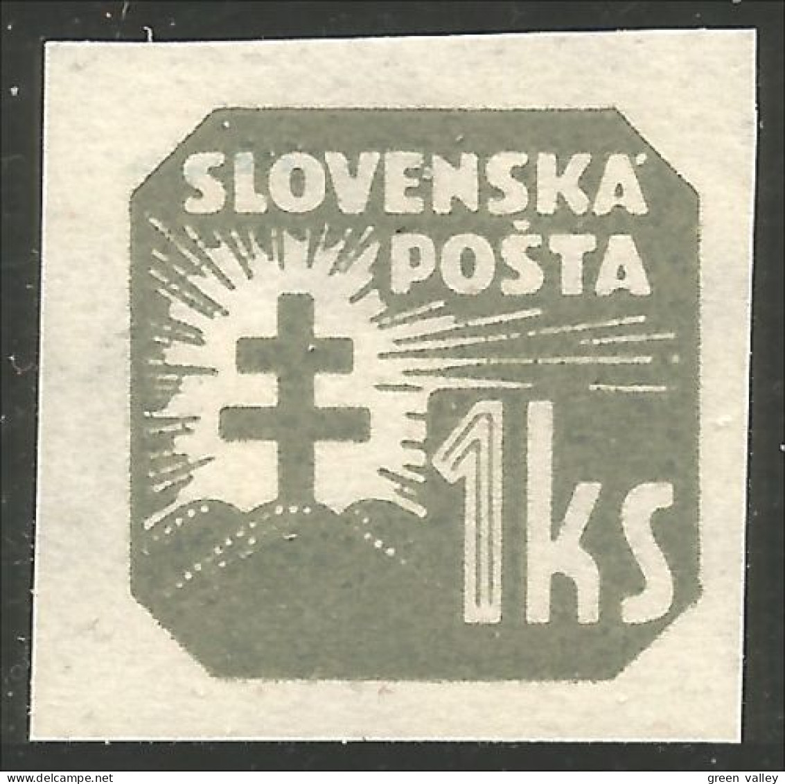 810 Slovensko Slovakia 1941 Newspaper Journaux 1ks Armoiries Arms MH * Neuf (SLK-69) - Usados