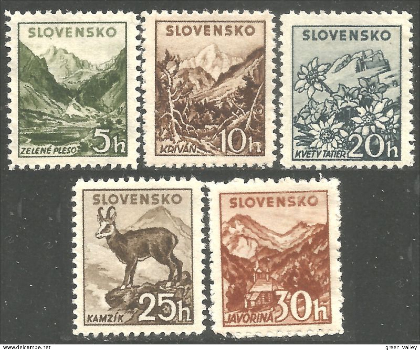810 Slovensko Slovakia 1940 Tratra Chamois Church Javorina MH * Neuf (SLK-71) - Unused Stamps
