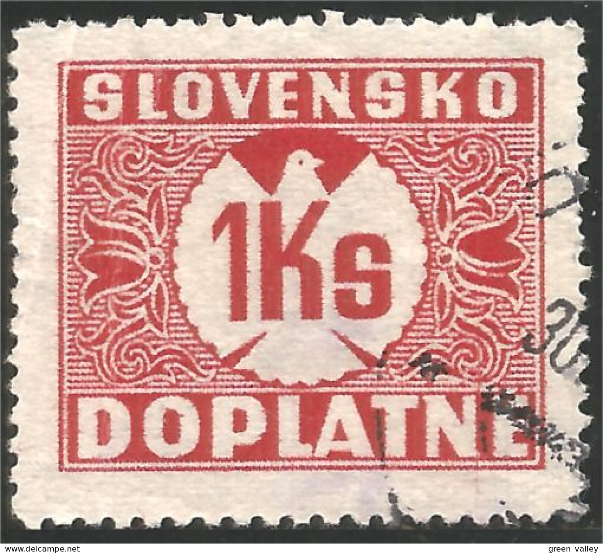 810 Slovensko Slovakia 1ks Taxe Postage Due (SLK-20) - Gebruikt