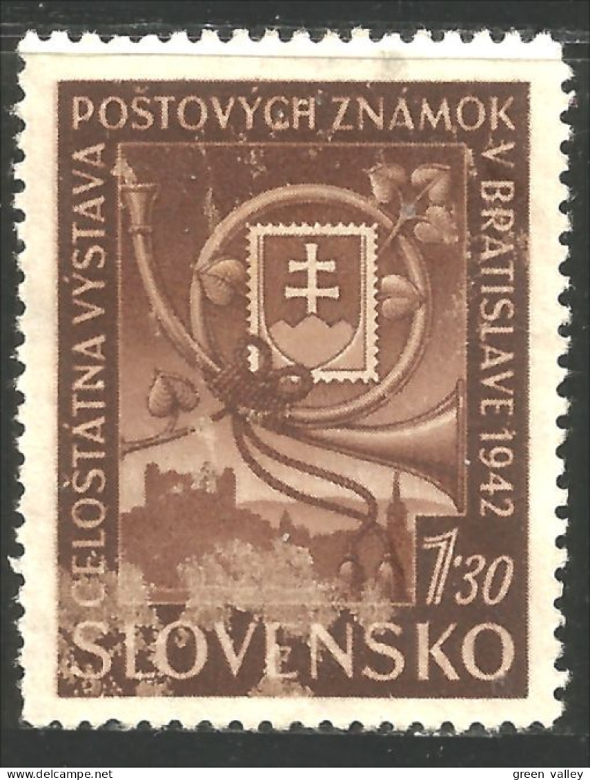 810 Slovensko Slovakia Timbre Sur Timbre Stamp On Stamp No Gum Sans Gomme (SLK-15) - Stamps On Stamps