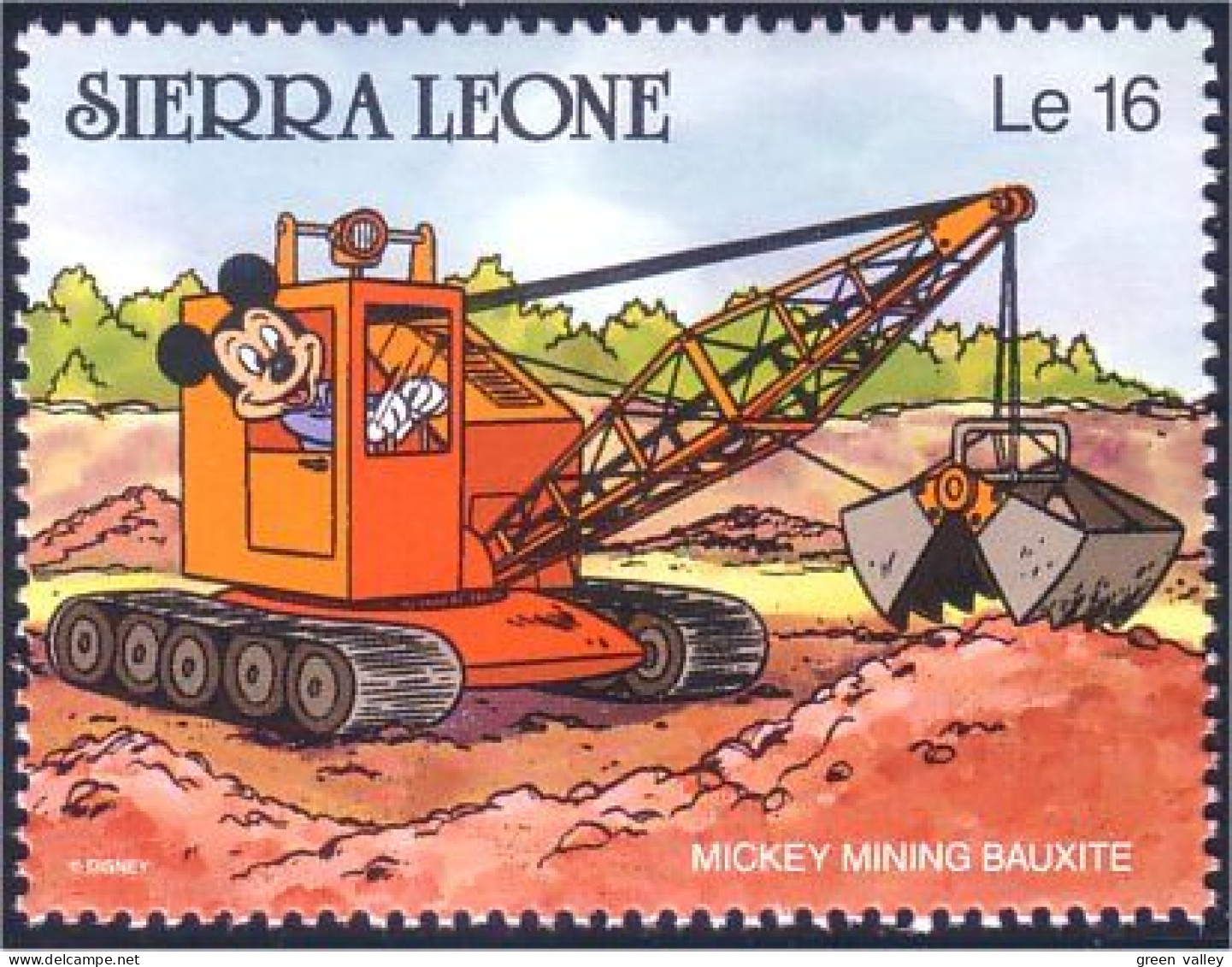 806 Sierra Leone Mickey Mine Bauxite Mining MNH ** Neuf SC (SIE-64a) - Christmas