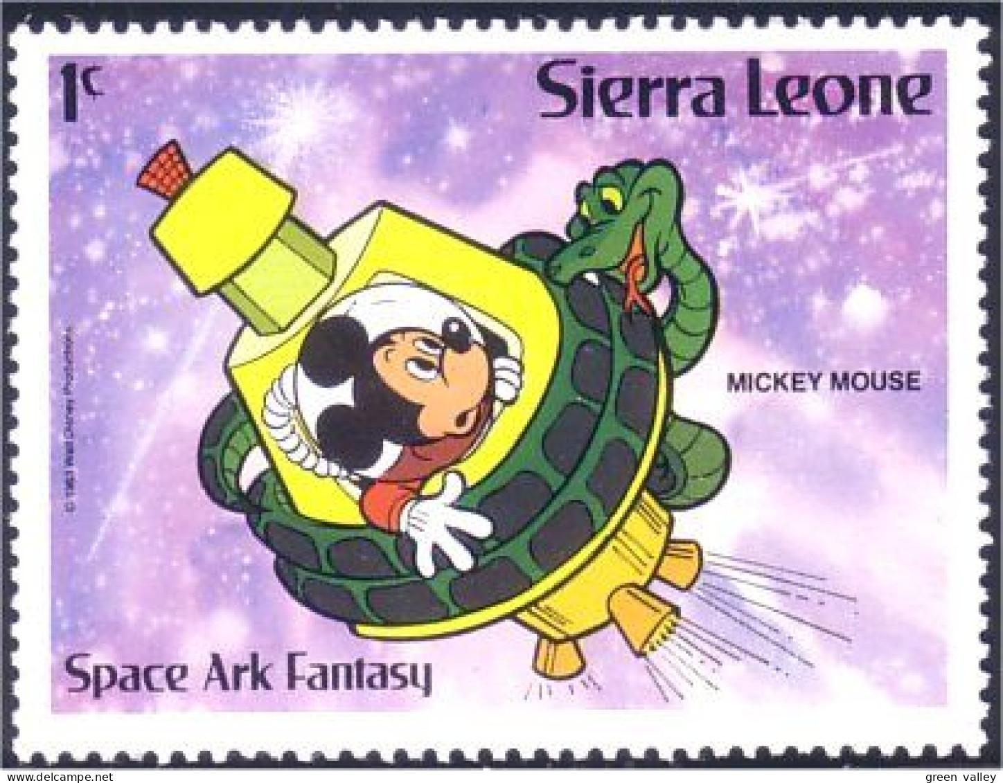806 Sierra Leone Mickey Fusee Rocket Serpent Snake MNH ** Neuf SC (SIE-49a) - Christmas