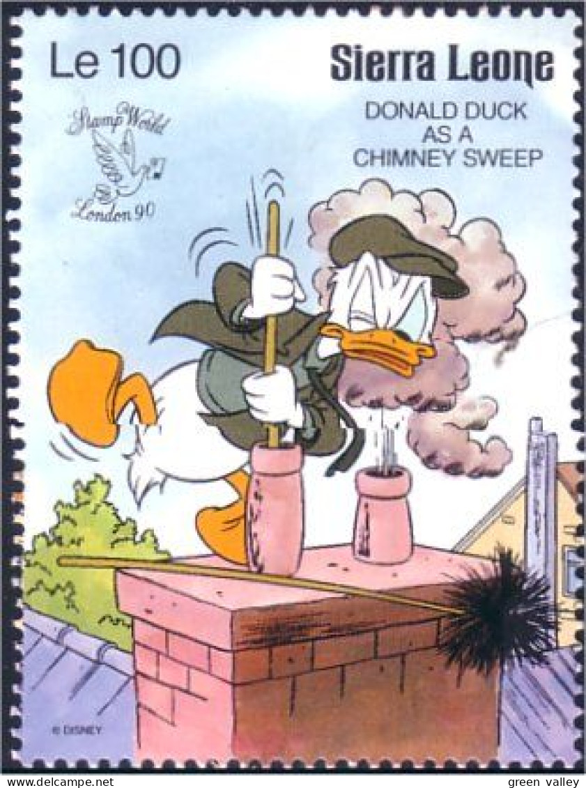 806 Sierra Leone Donald Duck Chimney Sweeper Ramoneur MNH ** Neuf SC (SIE-47a) - Christmas