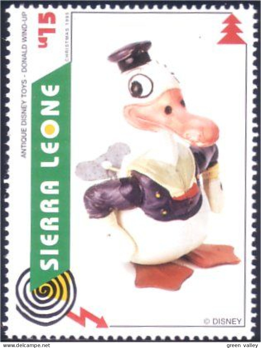 806 Sierra Leone Donald Duck Wind-up Toy Jouet Mecanique MNH ** Neuf SC (SIE-38d) - Poppen