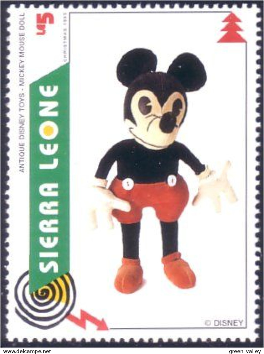 806 Sierra Leone Mickey Antique Doll Poupee Ancienne Toy Jouet MNH ** Neuf SC (SIE-36e) - Textile