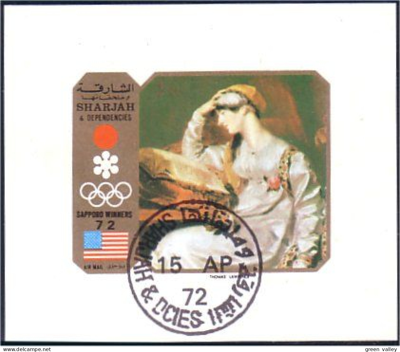 804 Sharjah Thomas Lawrence USA Sapporo (SHA-45) - Invierno 1972: Sapporo