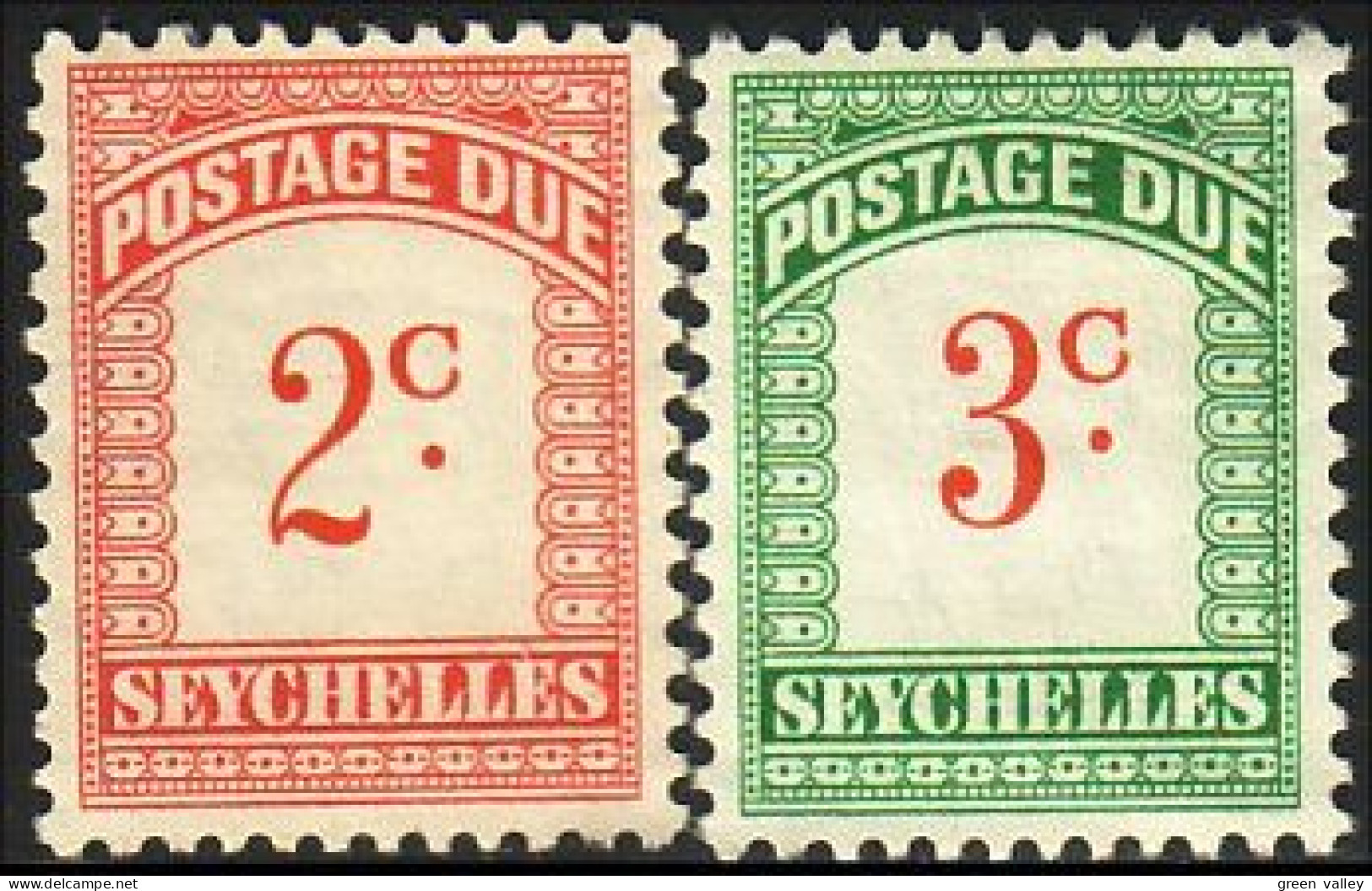 802 Seychelles Postage Due MH * Neuf (SEY-24) - Seychellen (...-1976)