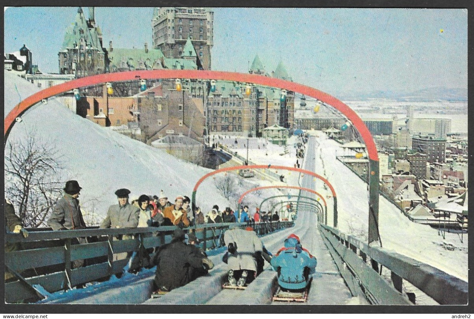 Québec - La Cité - Carnaval De Québec, La Fameuse Glissoire De La Terrasse Dufferin - No: P56158 - Photo Jack Bain - Québec - La Cité