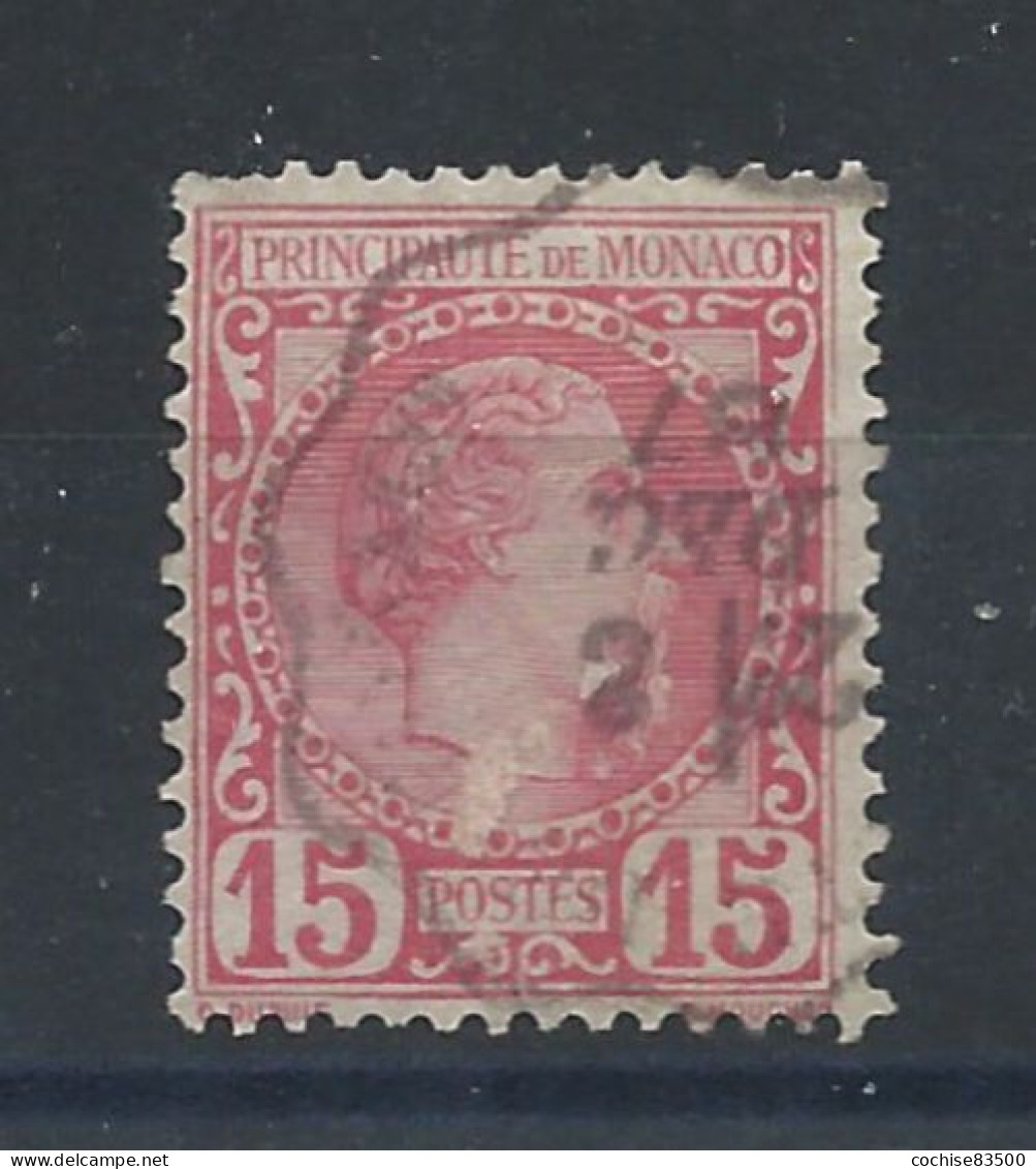 Monaco N°5 Obl (FU) 1885 - Prince Charles III - Usados