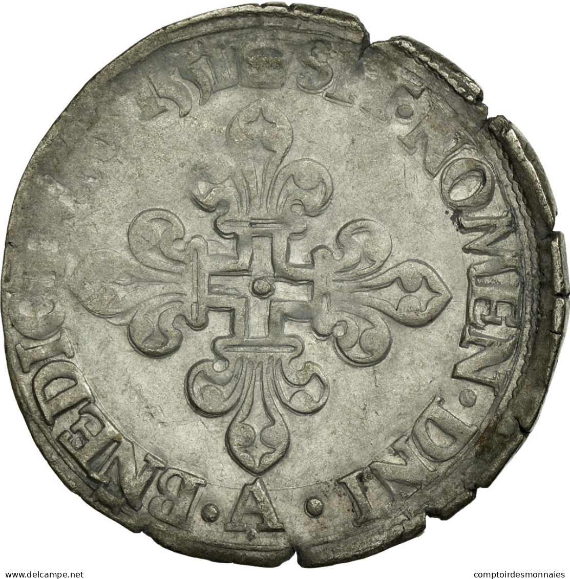 Monnaie, France, Demi Gros De Nesle, 1551, Paris, TB+, Argent, Ciani:1303 - 1547-1559 Enrico II