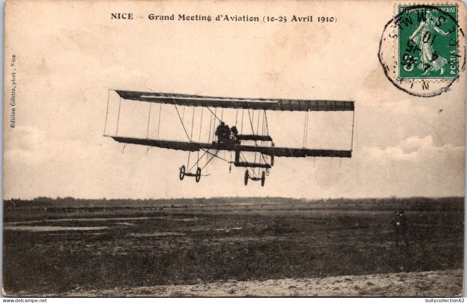 CPA - SELECTION -  NICE  -  Grand Meeting D'Aviation (10-25 Avril 1910) - Transport Aérien - Aéroport