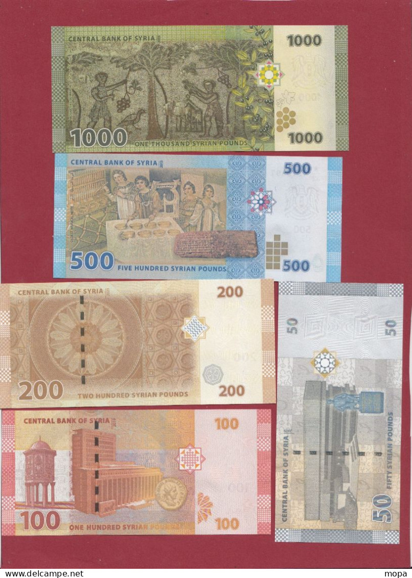 Syrie 5 Billets En UNC - Syrie