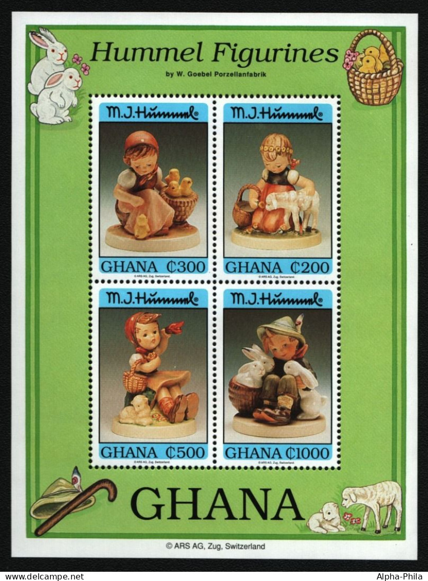 Ghana 1994 - Mi-Nr. Block 246 ** - MNH - Hummelfiguren - Ghana (1957-...)