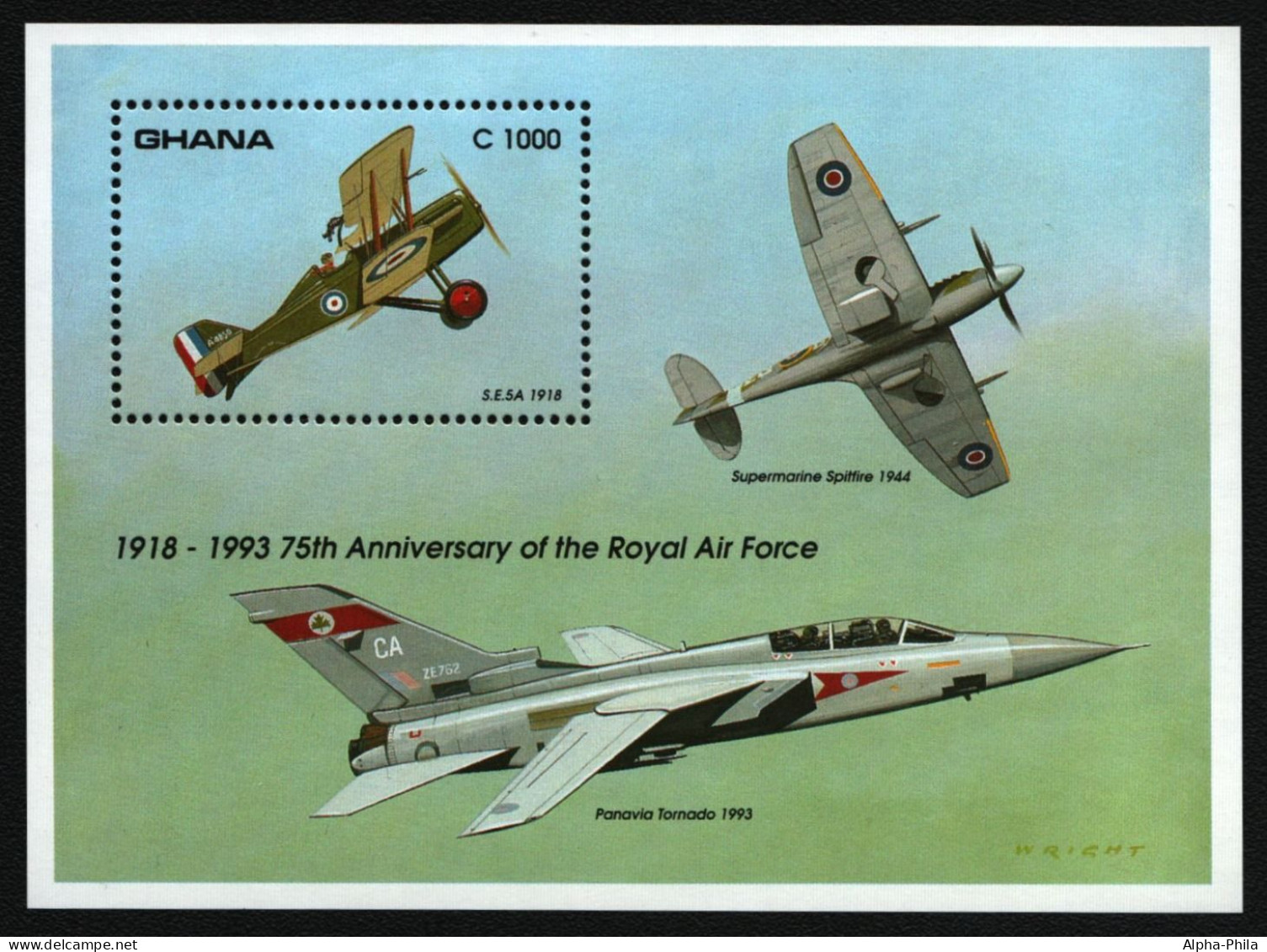 Ghana 1993 - Mi-Nr. Block 224 ** - MNH - Luftfahrt / Aviation - Ghana (1957-...)