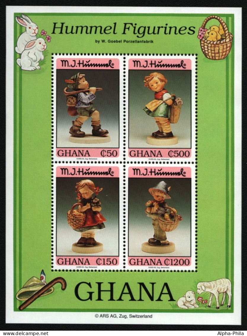 Ghana 1994 - Mi-Nr. Block 245 ** - MNH - Hummelfiguren - Ghana (1957-...)