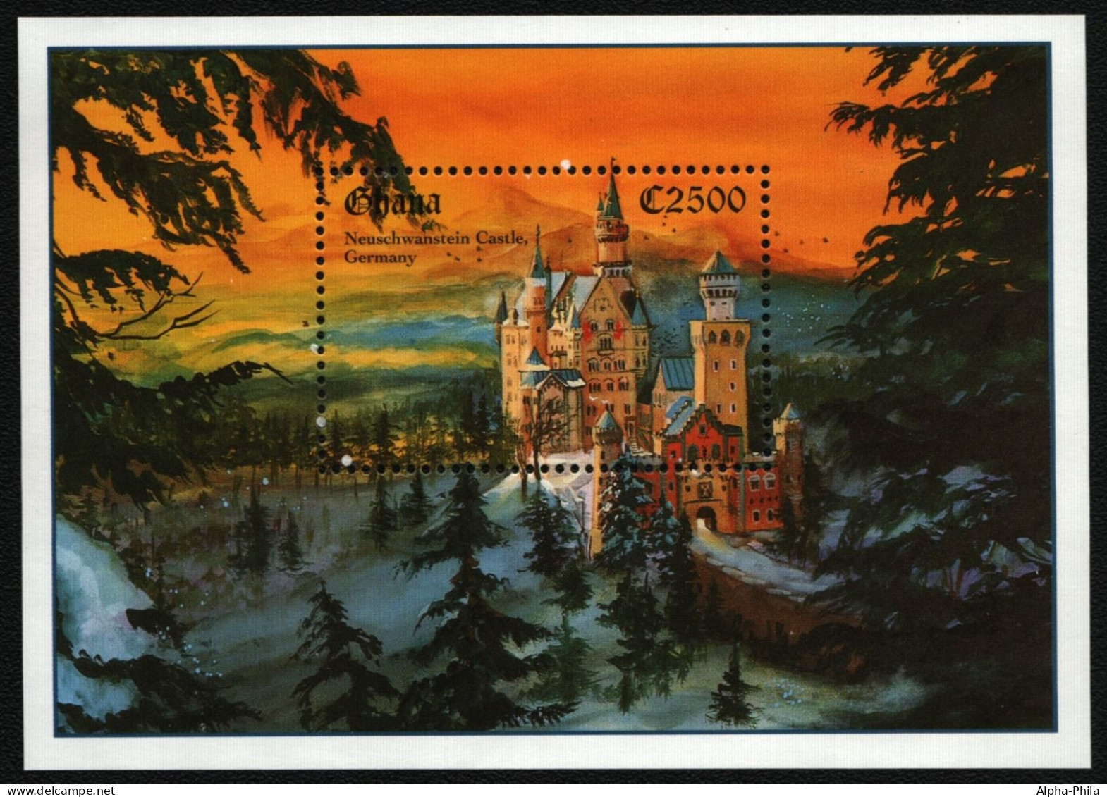 Ghana 1995 - Mi-Nr. Block 269 ** - MNH - Neuschwanstein - Ghana (1957-...)