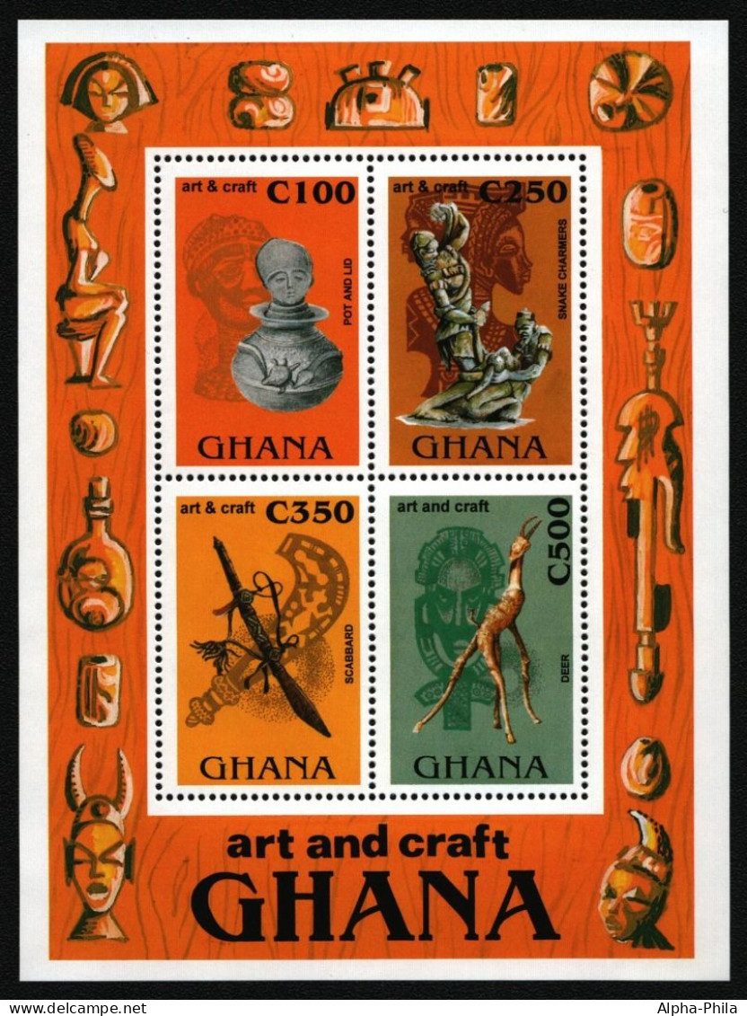 Ghana 1994 - Mi-Nr. Block 242 ** - MNH - Kunsthandwerk - Ghana (1957-...)