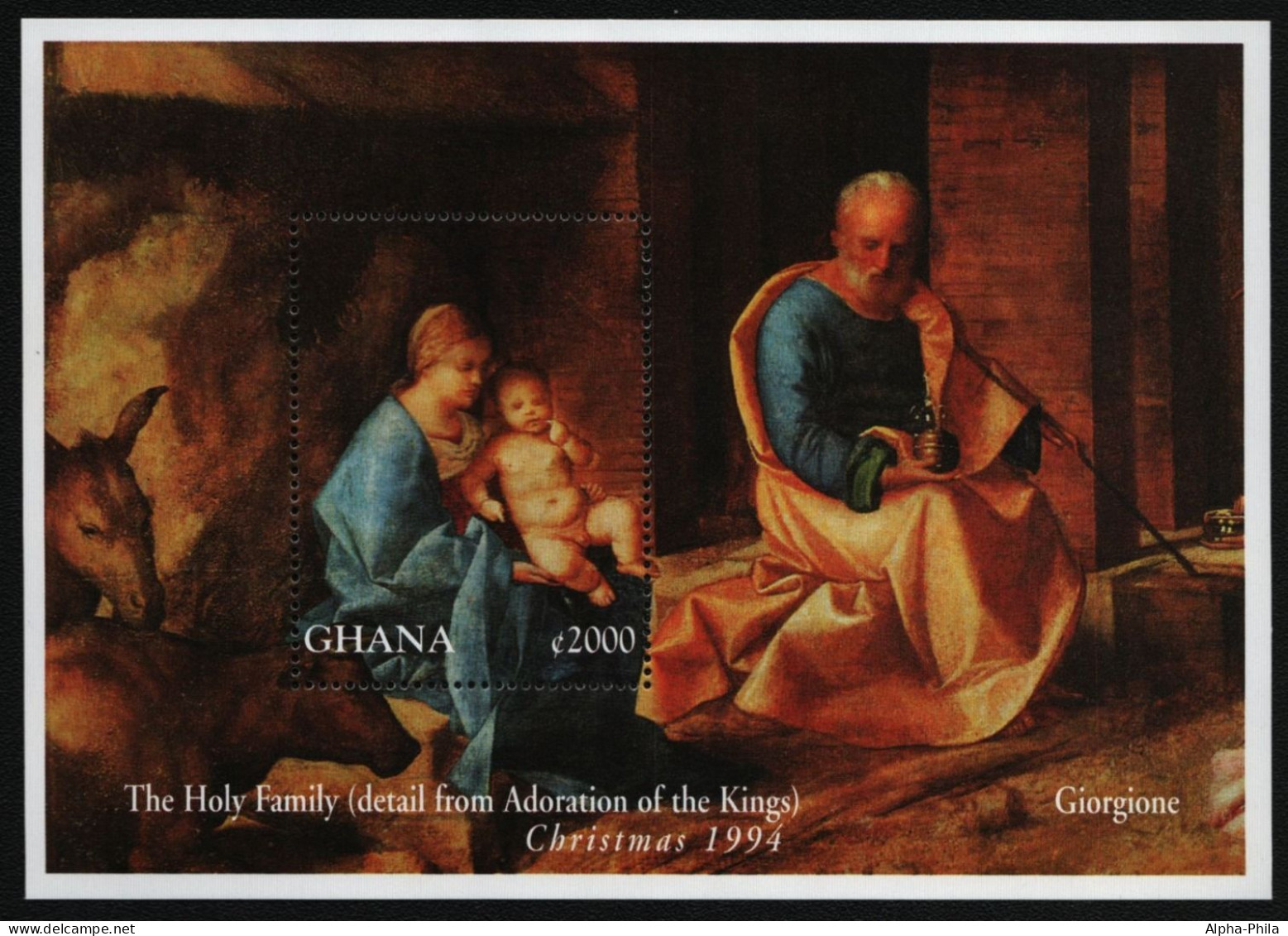 Ghana 1994 - Mi-Nr. Block 264 ** - MNH - Gemälde / Paintings - Weihnachten - Ghana (1957-...)