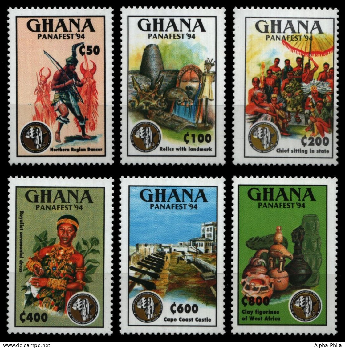 Ghana 1994 - Mi-Nr. A-F 2098 ** - MNH - Panafest `94 - Ghana (1957-...)