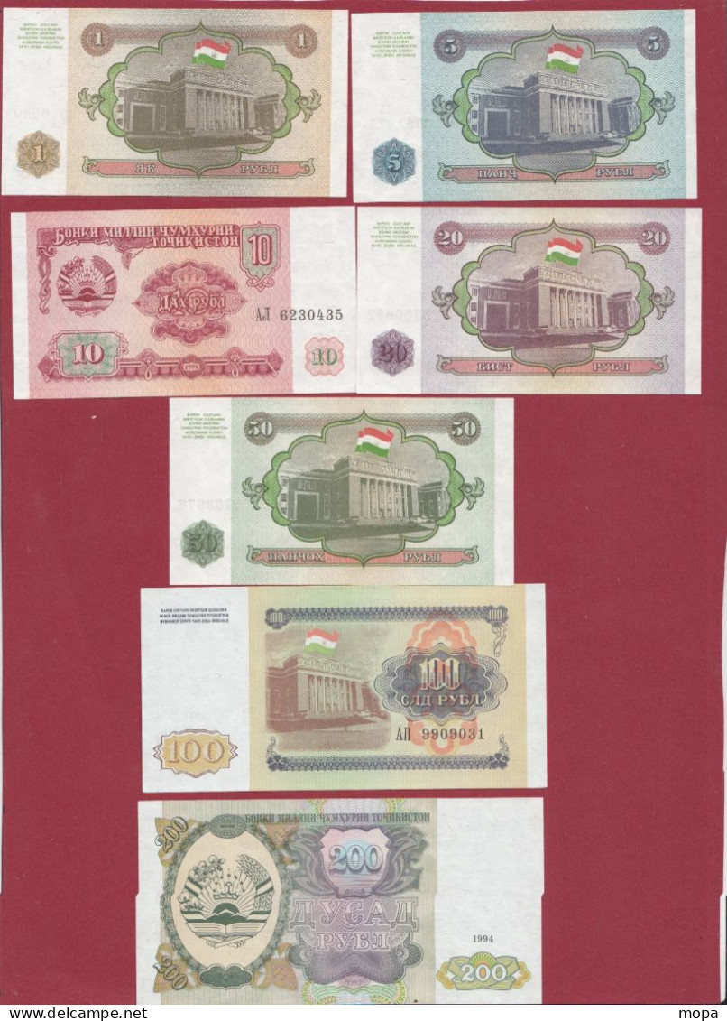 Autres-Asie (Kirghizistan-Tajikistan) 12 Billets  En UNC - Sonstige – Asien