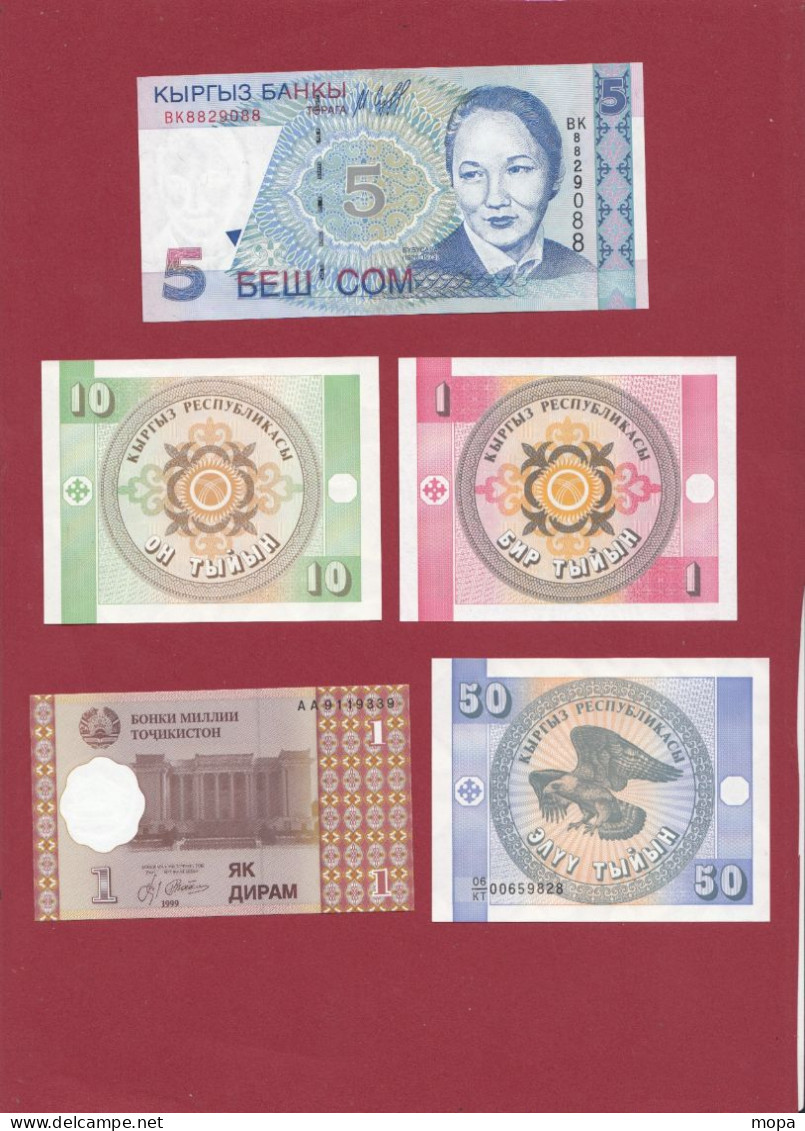 Autres-Asie (Kirghizistan-Tajikistan) 12 Billets  En UNC - Sonstige – Asien