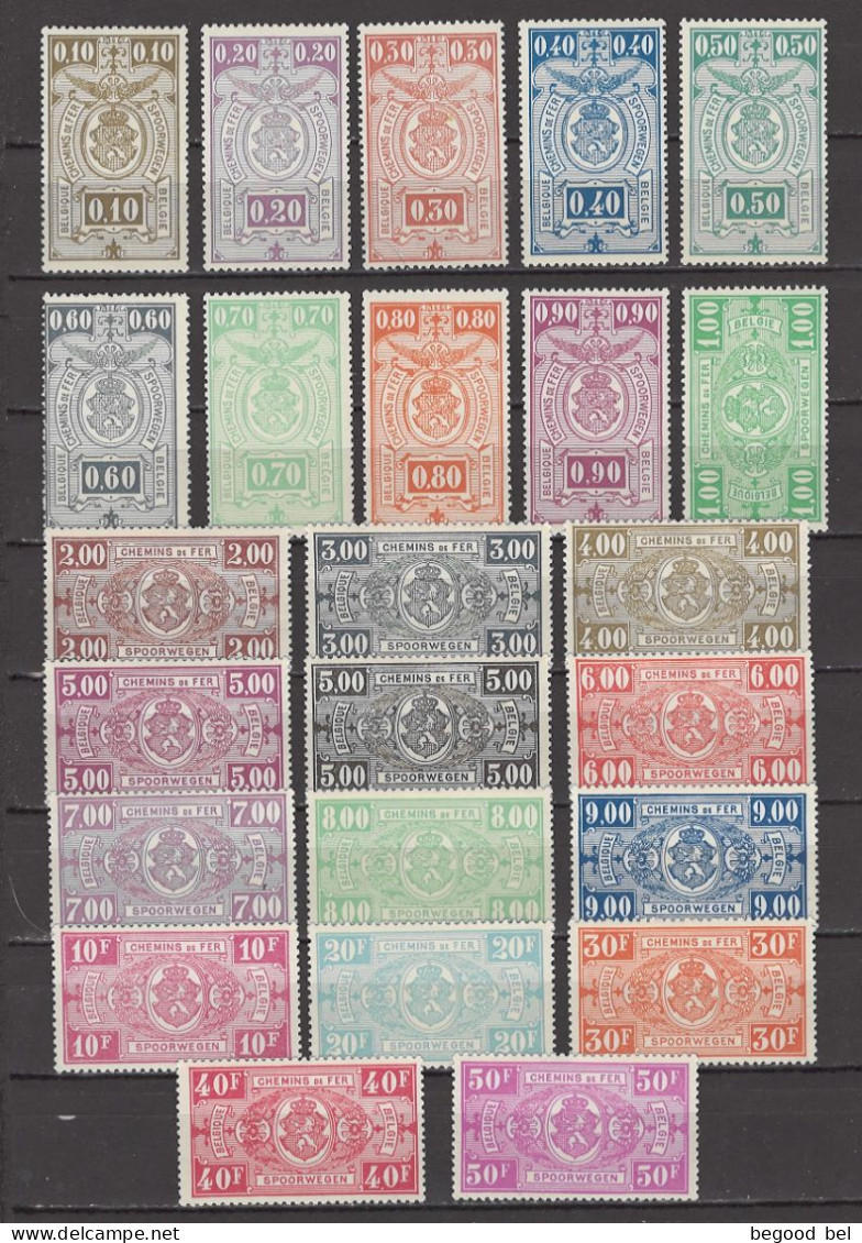 BELGIUM - 1941 - MNH/**  -  COB TR236-259  - Lot 25961 - Postfris