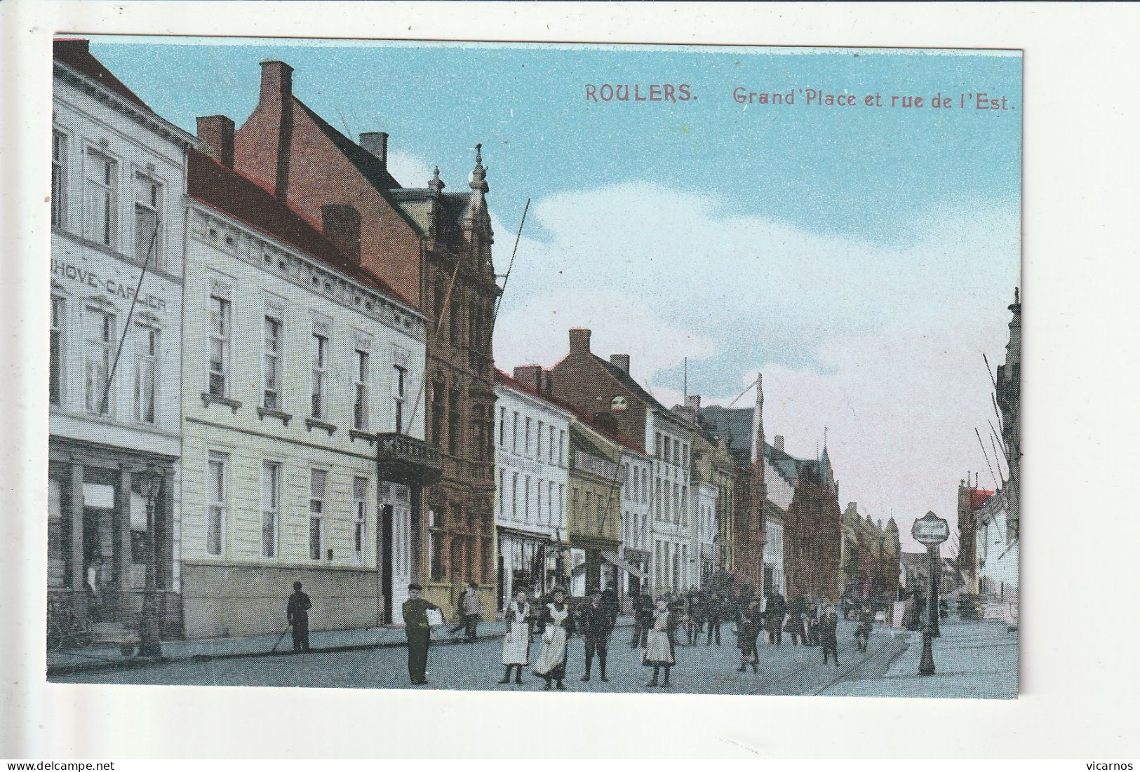 CP BELGIQUE ROULERS Grand Place  Et Rue De L'Est - Roeselare