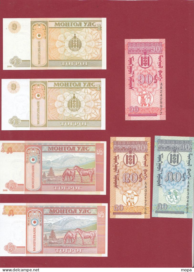 Mongolie 16 Billets  En UNC - Mongolia