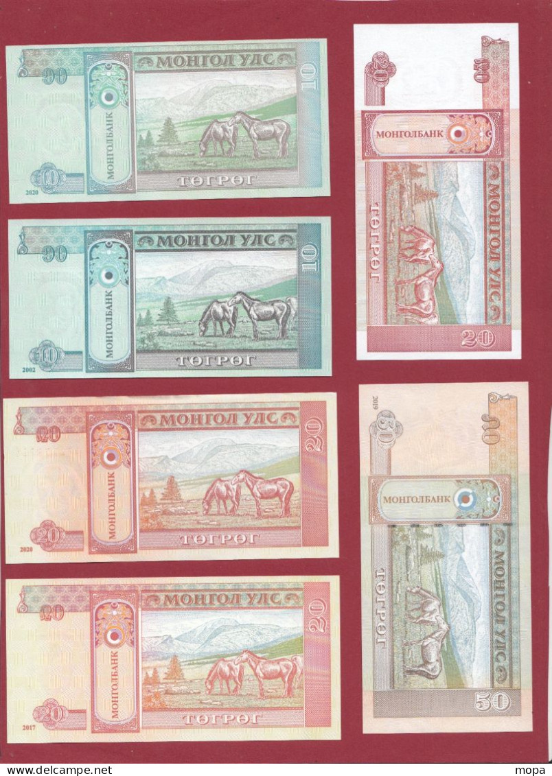 Mongolie 16 Billets  En UNC - Mongolia