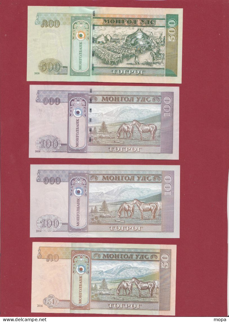 Mongolie 16 Billets  En UNC - Mongolië