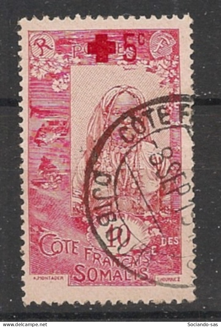 COTE DES SOMALIS - 1915 - N°YT. 100 - Croix-Rouge - Oblitéré / Used - Used Stamps