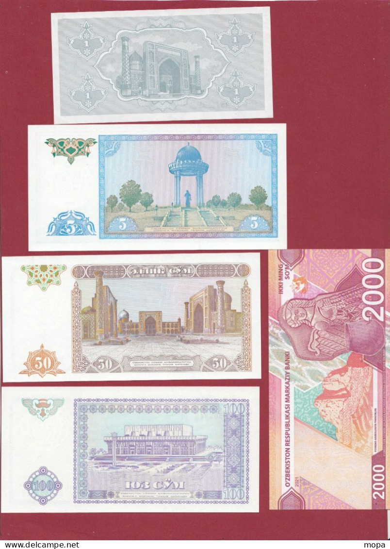 Ouzbékistan 9 Billets  En UNC - Usbekistan