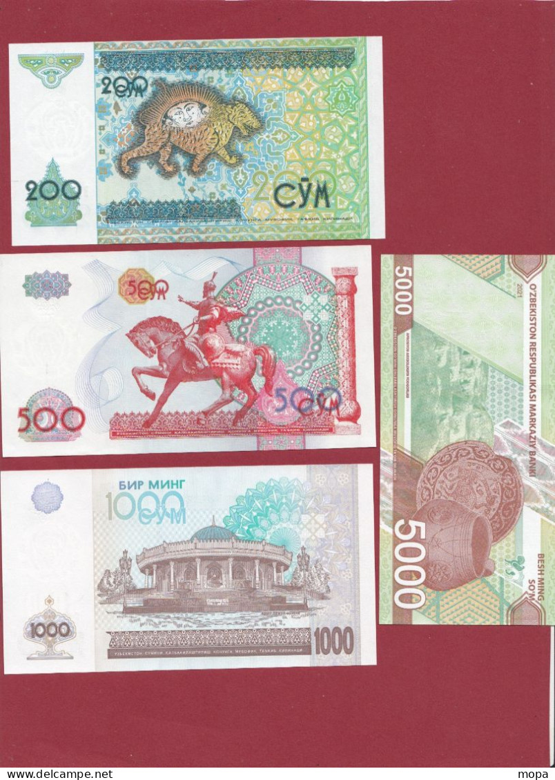 Ouzbékistan 9 Billets  En UNC - Ouzbékistan