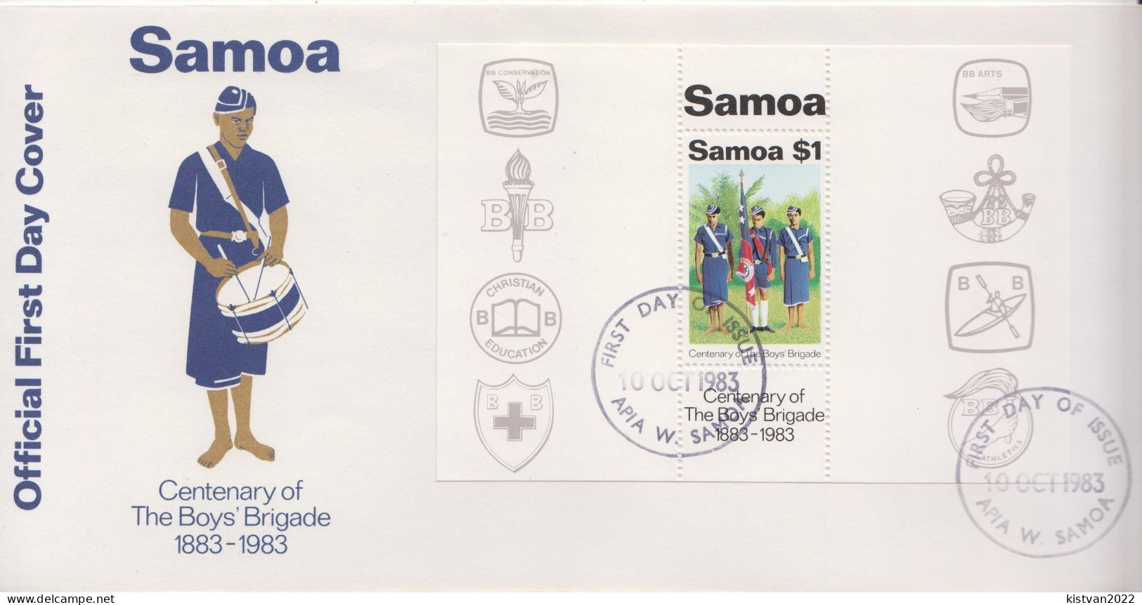 Samoa SS On FDC - Covers & Documents