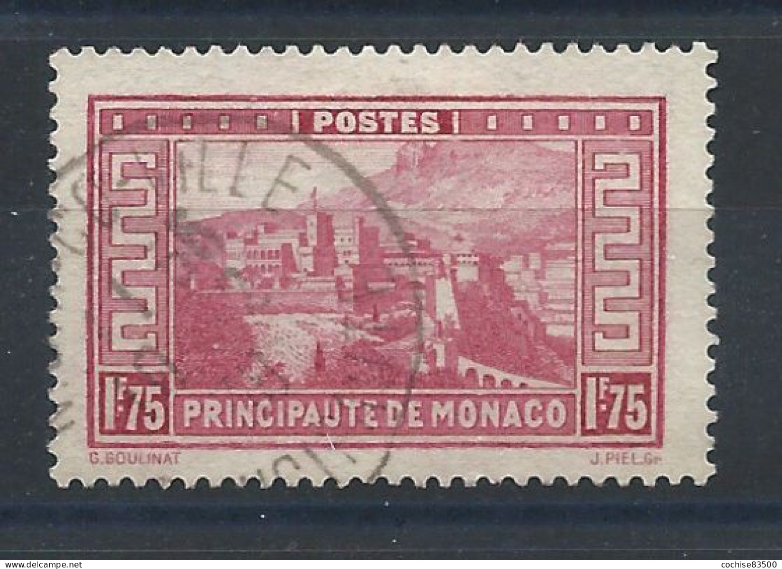 Monaco N°128A Obl (FU) 1933/37 - Palais Princier - Used Stamps