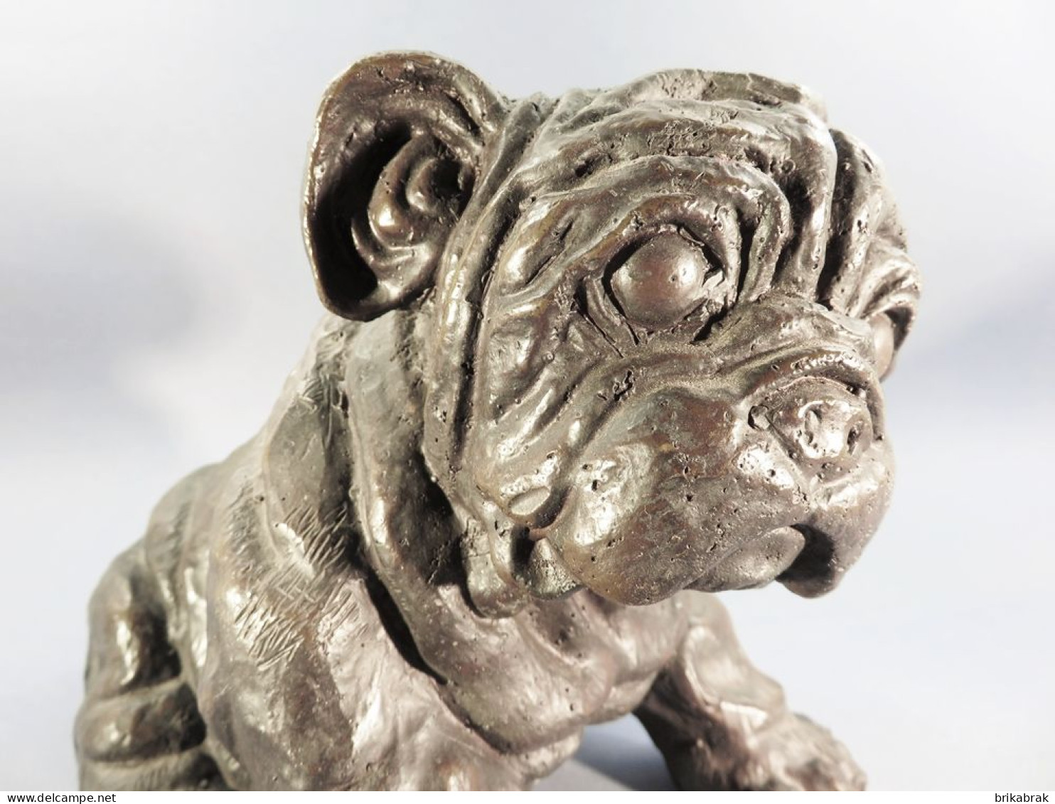 + STATUE CHIEN EN BRONZE @ Animal - Brons