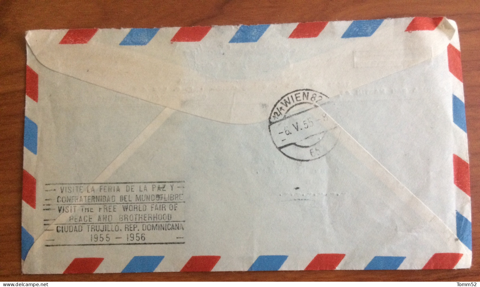 OLD LETTER/ Cover; 1955.- To Austria - Dominican Republic