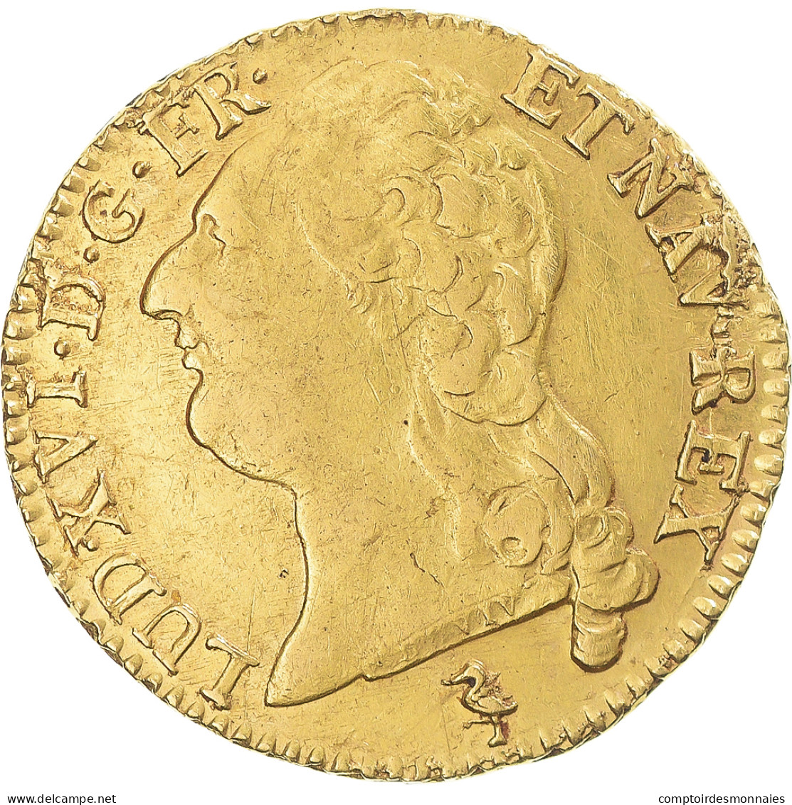 France, Louis XVI, Louis D'Or, Louis D'or à La Tête Nue, 1789, Paris, Or - 1774-1791 Luigi XVI