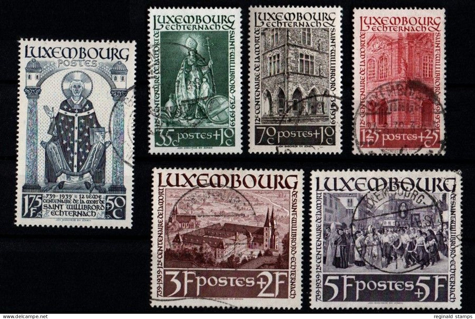 Luxembourg 1938 St Willibrord, Used. Mi 309-314 (Ref: 1073) - Usati