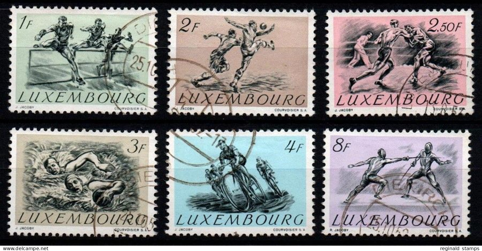 Luxembourg 1952 Olympic Games, Used. Mi 495-500 (Ref: 1077) - Oblitérés