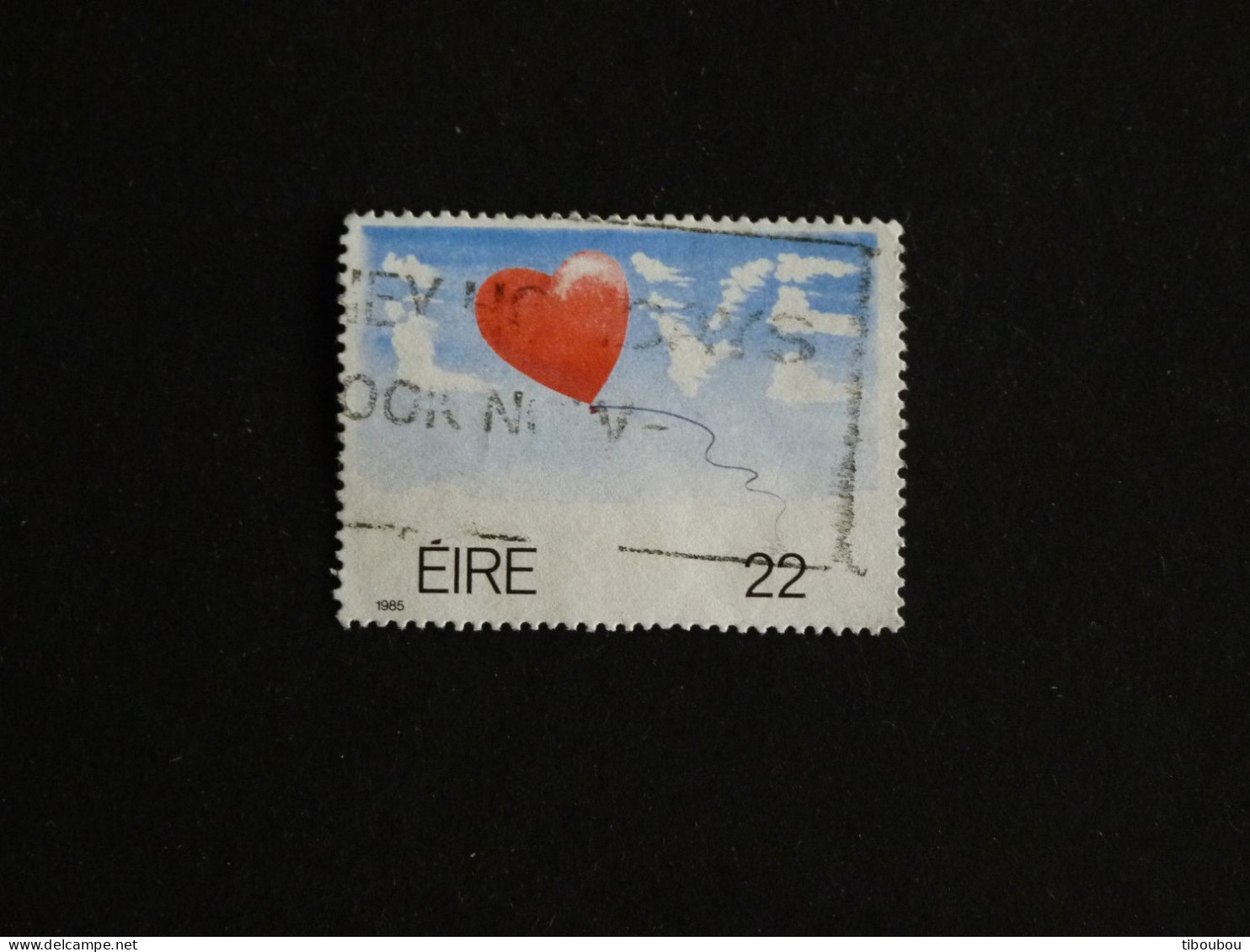 IRLANDE IRELAND EIRE YT 556 OBLITERE - MESSAGE AMOUR LOVE - Gebraucht