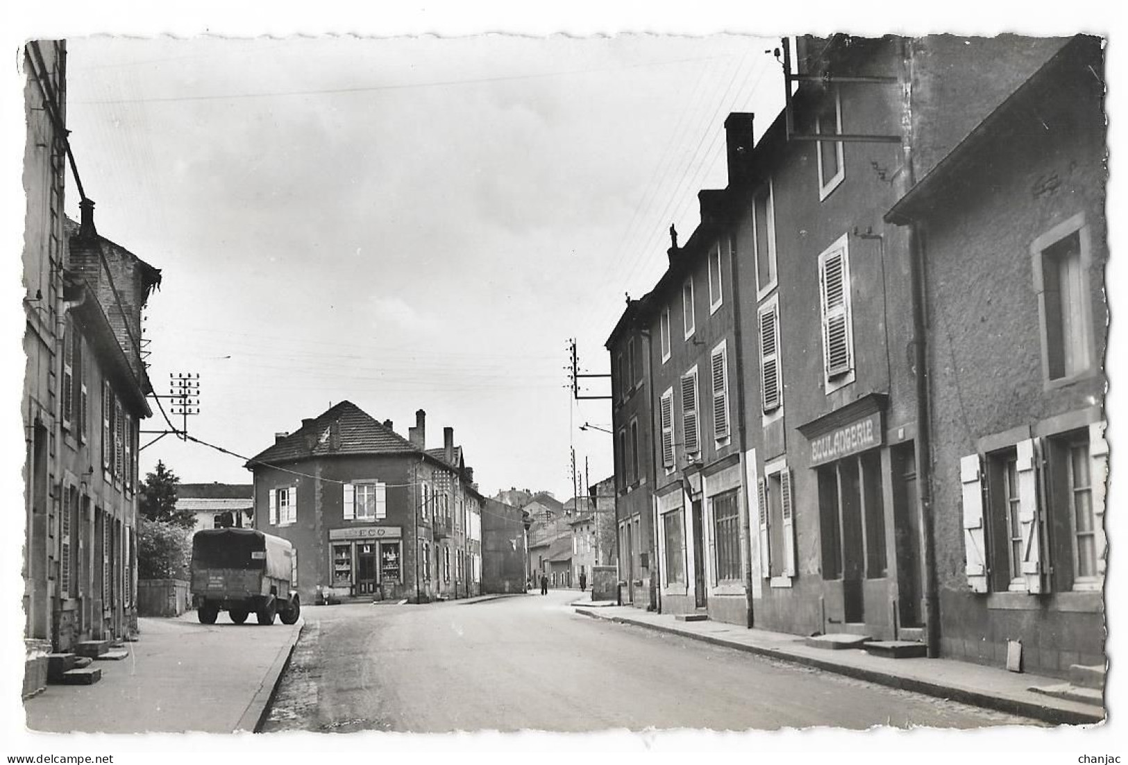 Cpsm: 54 HOMECOURT (ar. Briey) Rue Pasteur (Boulangerie, Camion)  1957  Ed. G. Réant  N° 6 - Homecourt