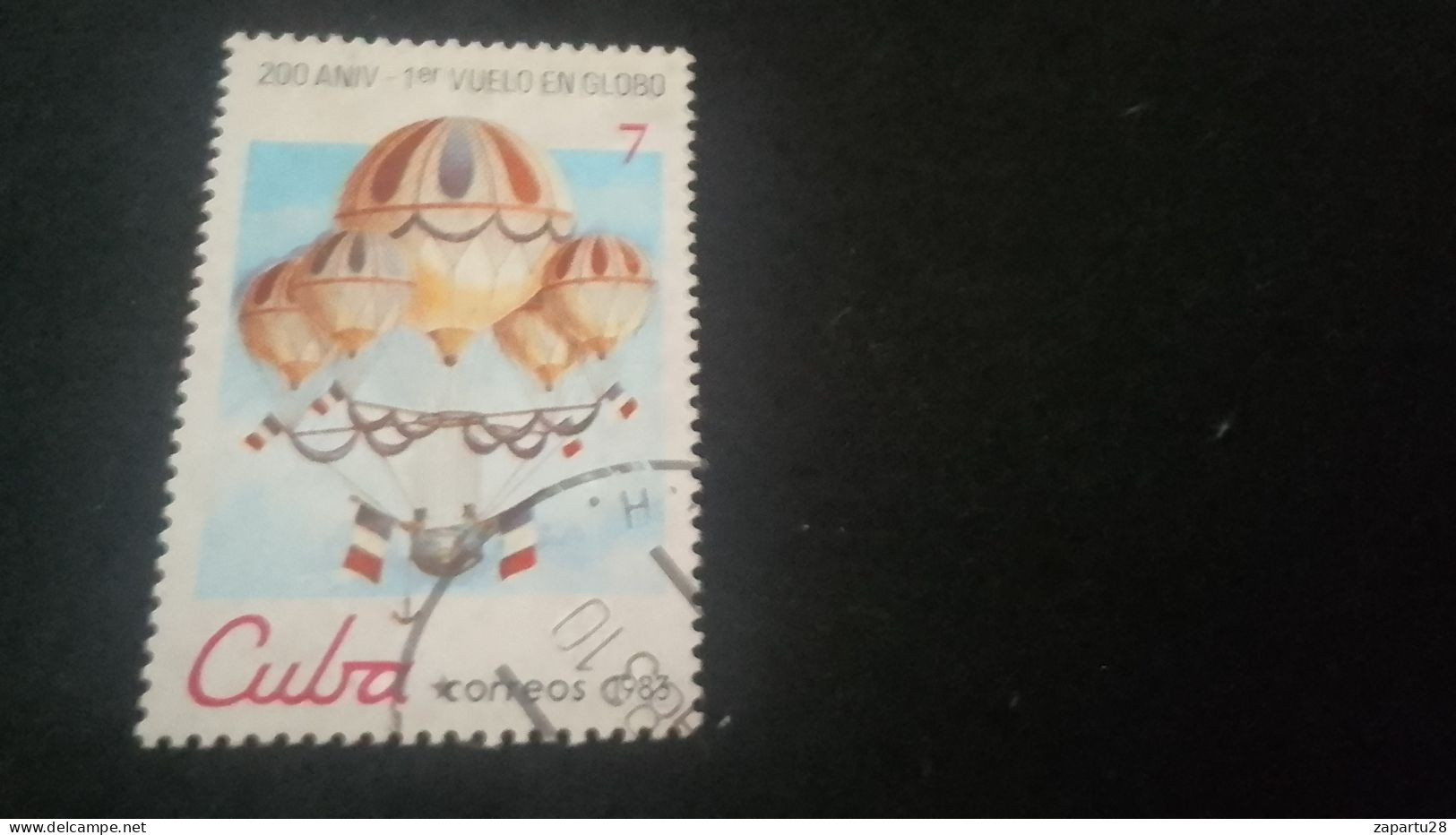 CUBA- 1980-90   7  C.     DAMGALI - Used Stamps