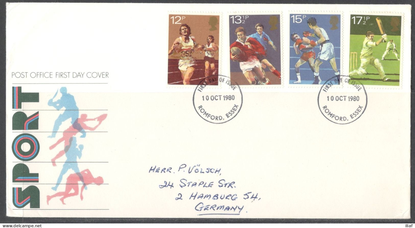 United Kingdom Of Great Britain.  FDC Sc. 924-927.  Sport Centenaries.  FDC Cancellation On FDC Envelope - 1971-1980 Decimale  Uitgaven